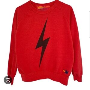 ♥️ Red Aviator Nation Bolt Sweatshirt